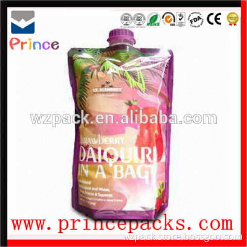 stand up drink pouch with spout